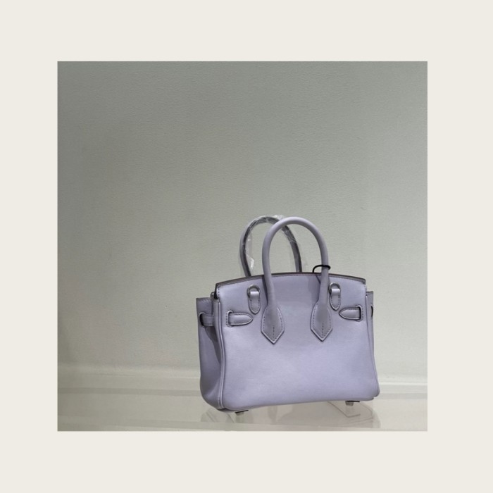 19cm Mini Swift Leather Tote Crossbody Bag