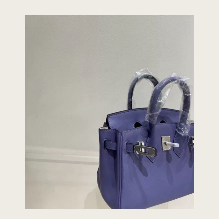 19cm Mini Swift Leather Tote Crossbody Bag