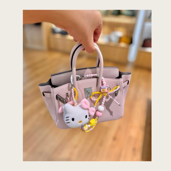19cm Mini Swift Leather Tote Crossbody Bag