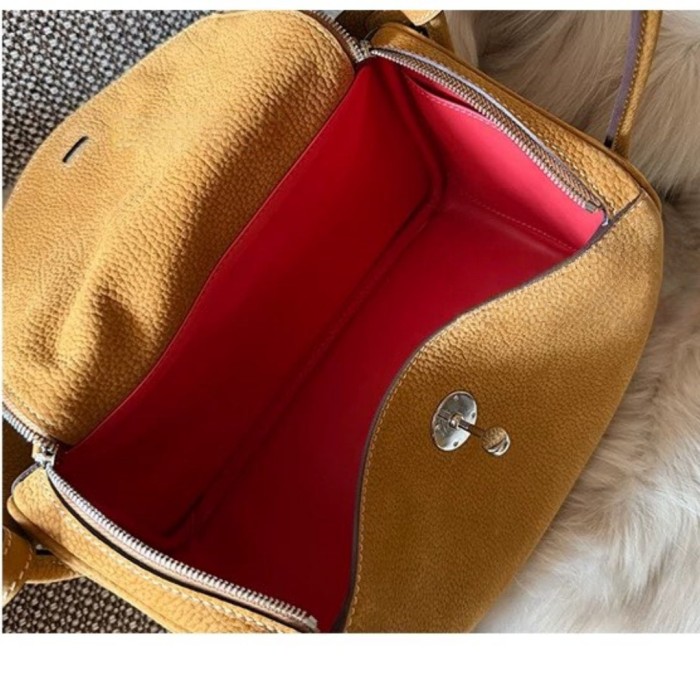 Two-Tone Deerskin Leather Hobo Bag