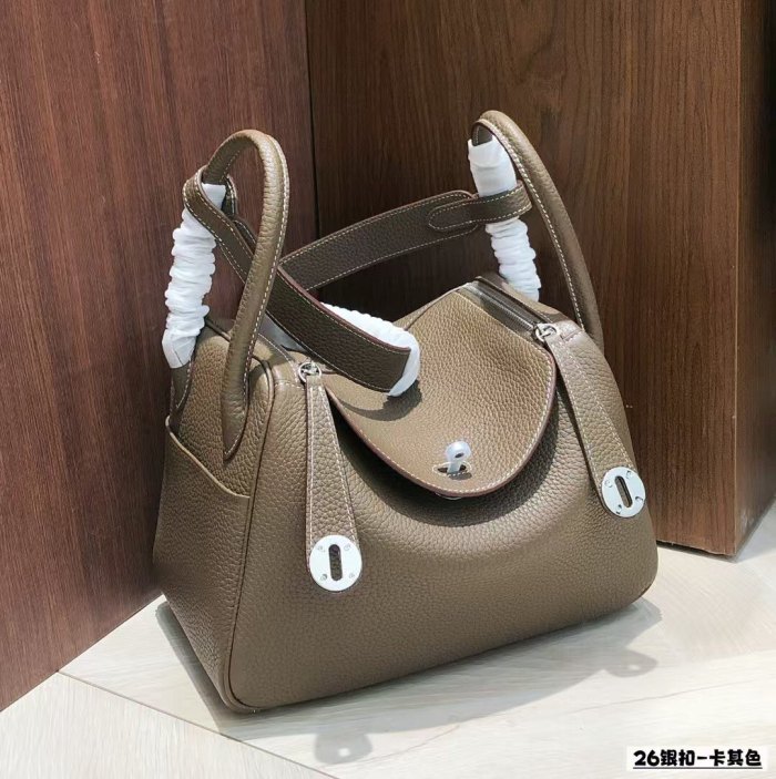 Top-Grain TC Calfskin Leather  Shoulder Bag – 26cm