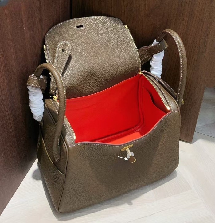 Top-Grain TC Calfskin Leather  Shoulder Bag – 26cm