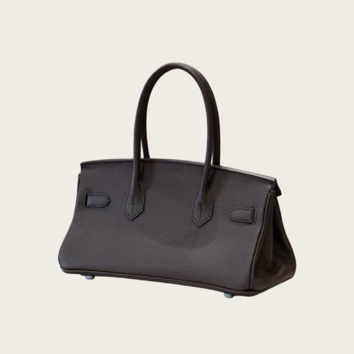 Top-Grain Togo Calfskin Leather Shoulder Bag