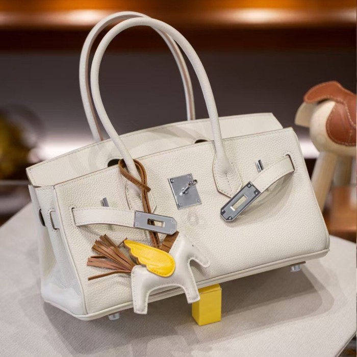 Top-Grain Togo Calfskin Leather Shoulder Bag
