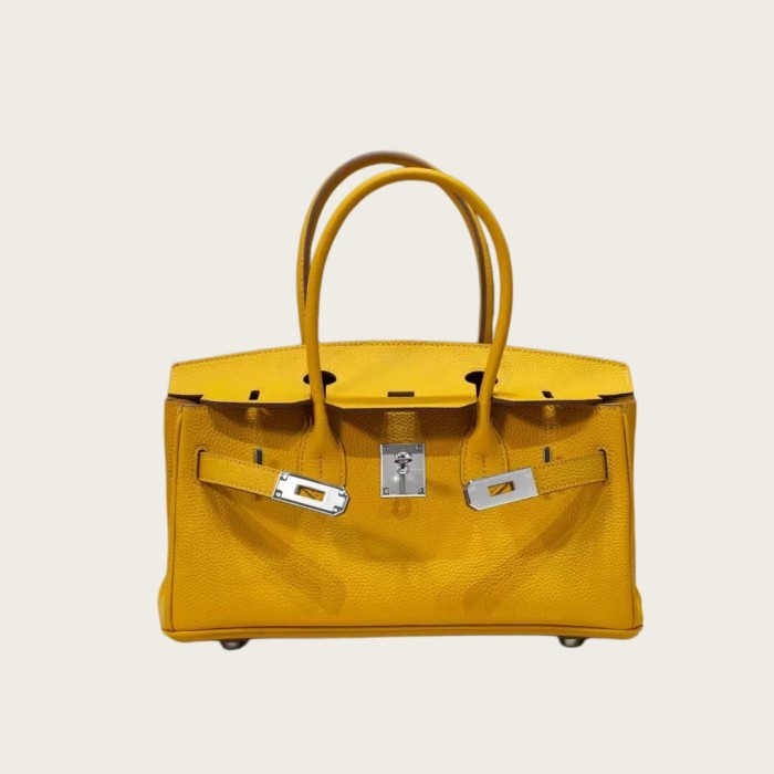 Top-Grain Togo Calfskin Leather Shoulder Bag