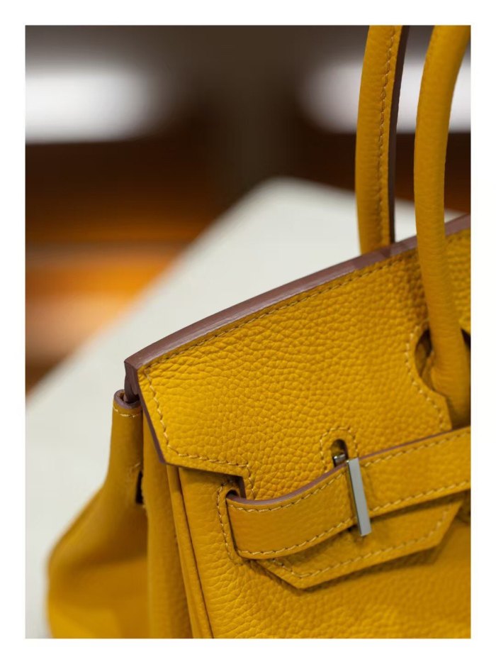 Top-Grain Togo Calfskin Leather Shoulder Bag
