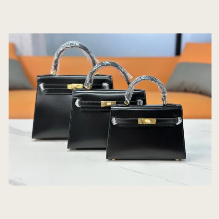 Box Calfskin Leather Bag