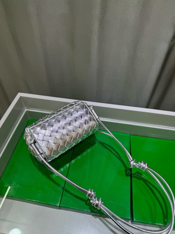 Mini Handwoven Knot Leather Crossbody Bag