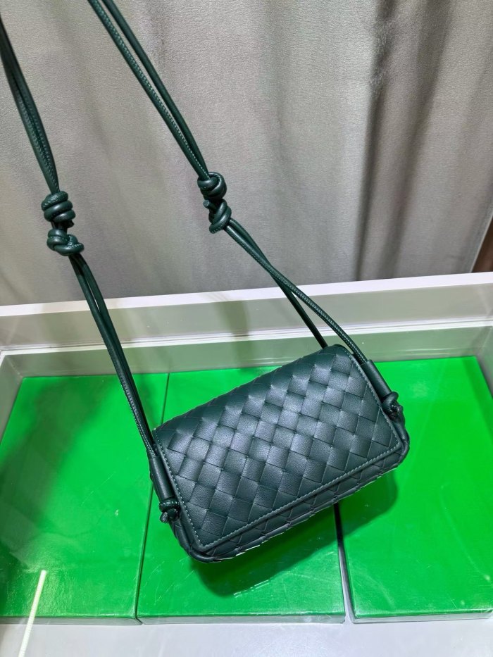 Mini Handwoven Knot Leather Crossbody Bag