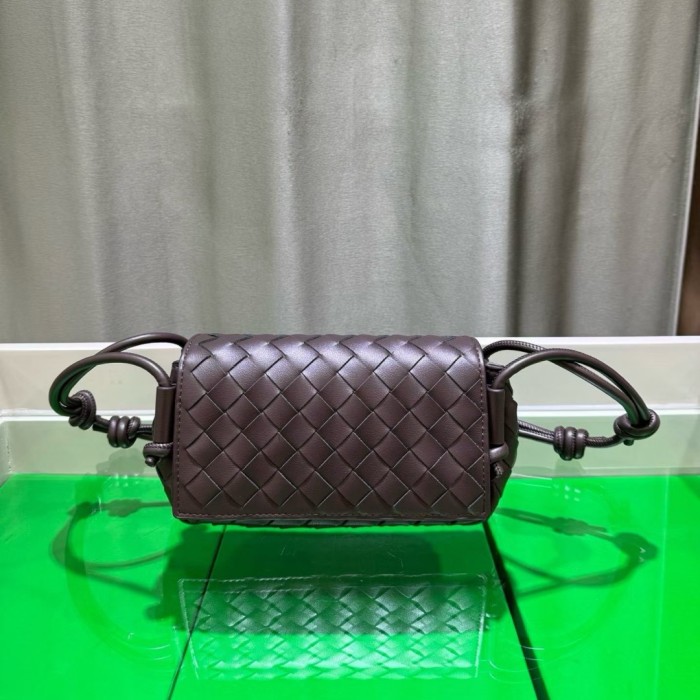 Mini Handwoven Knot Leather Crossbody Bag