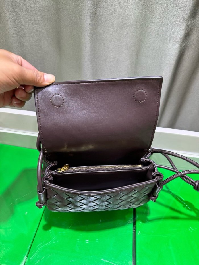Mini Handwoven Knot Leather Crossbody Bag