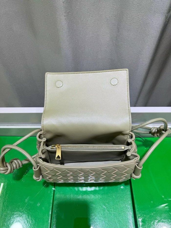 Mini Handwoven Knot Leather Crossbody Bag