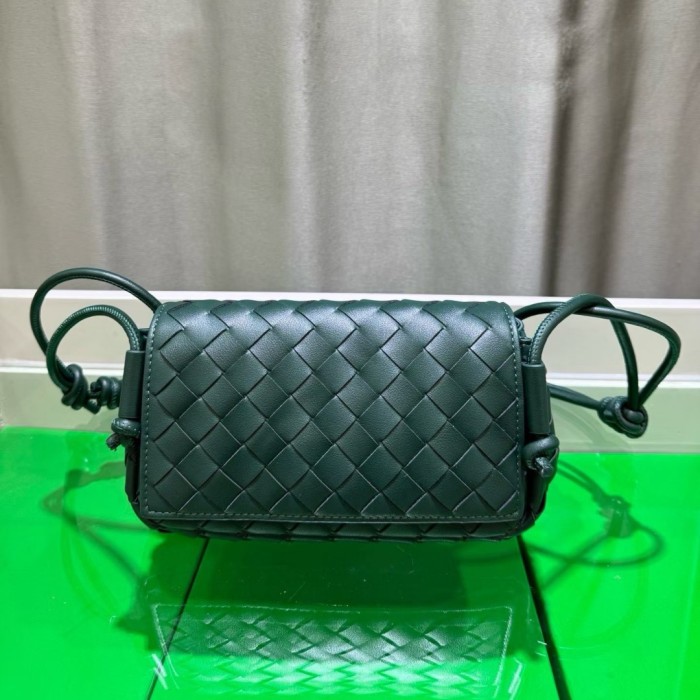 Mini Handwoven Knot Leather Crossbody Bag