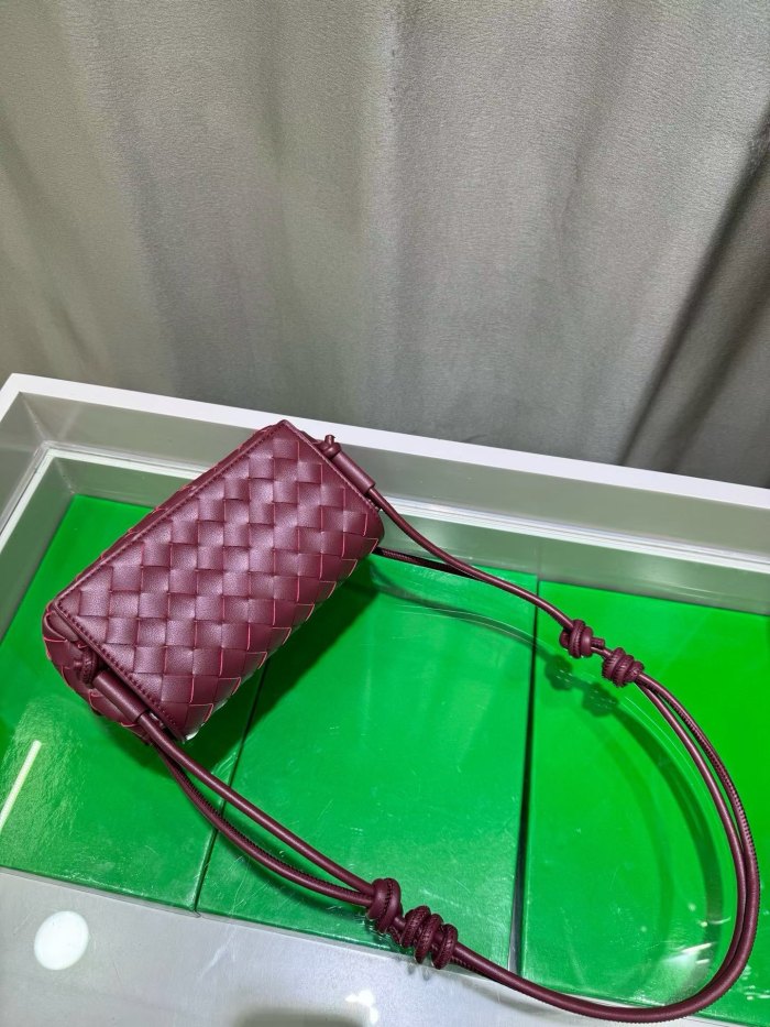 Mini Handwoven Knot Leather Crossbody Bag