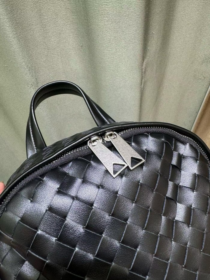  Handwoven Calfskin Leather Backpack