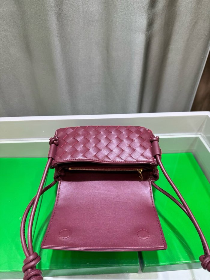 Mini Handwoven Knot Leather Crossbody Bag