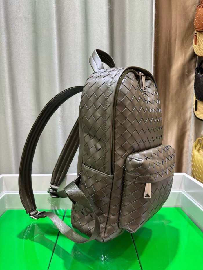 Handwoven Calfskin Leather Backpack