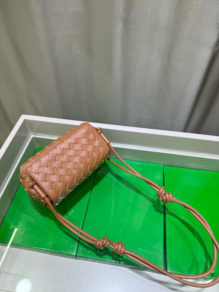 Mini Handwoven Knot Leather Crossbody Bag