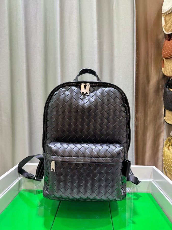  Handwoven Calfskin Leather Backpack