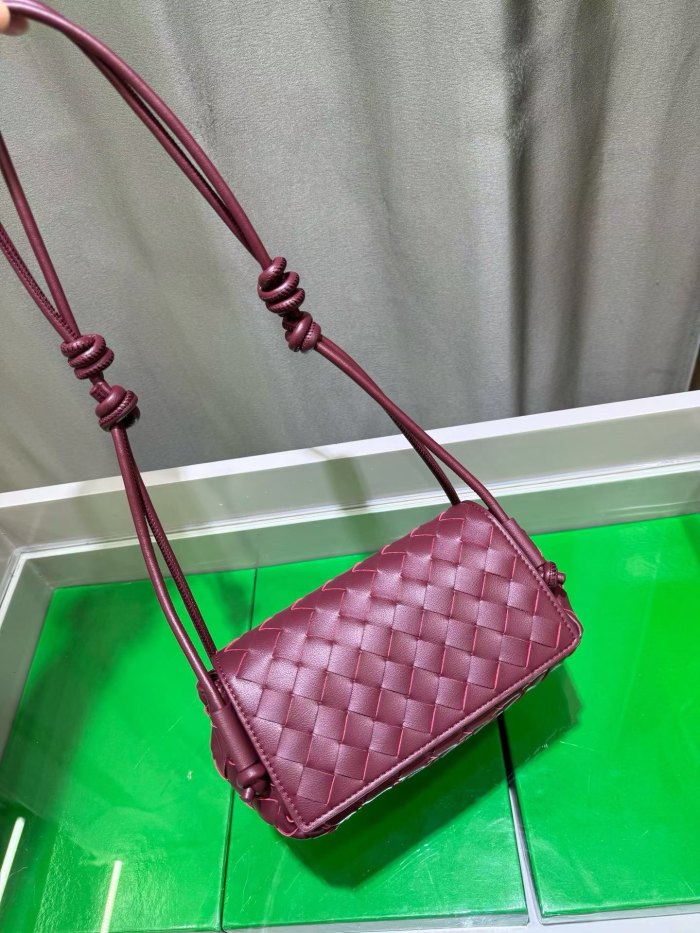 Mini Handwoven Knot Leather Crossbody Bag