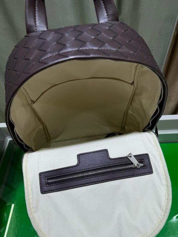  Handwoven Calfskin Leather Backpack