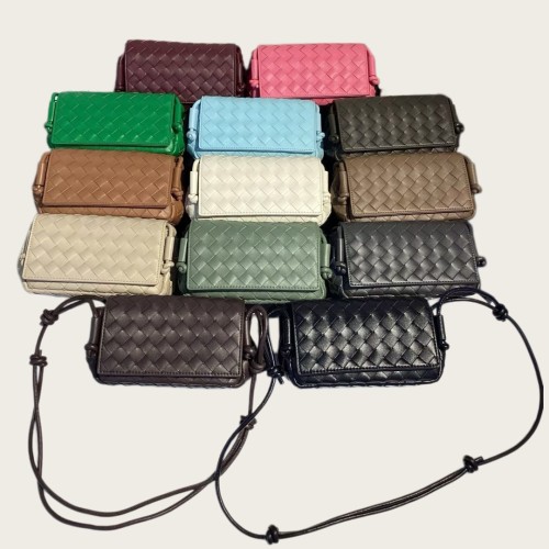 Mini Handwoven Knot Leather Crossbody Bag
