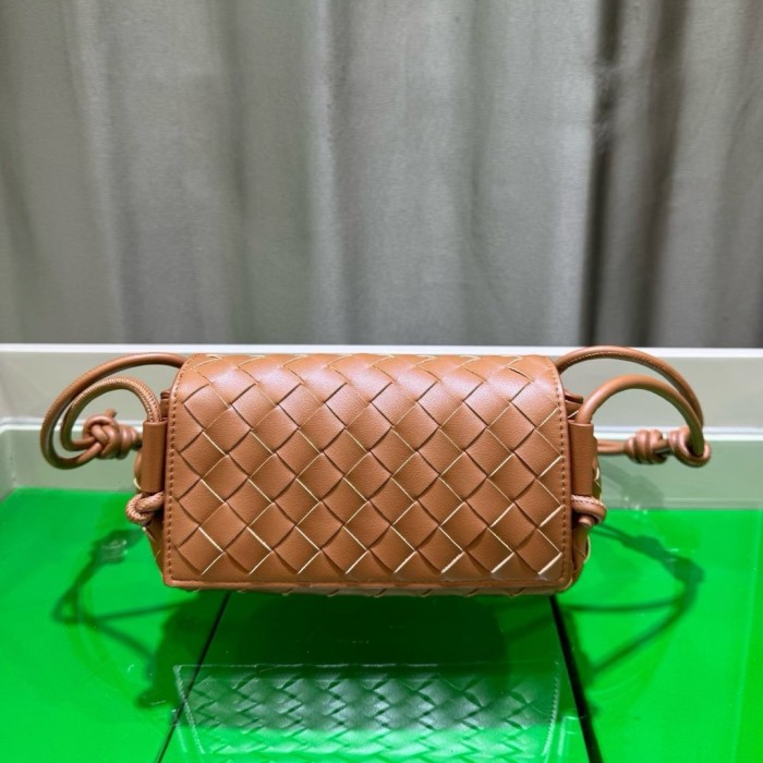 Mini Handwoven Knot Leather Crossbody Bag