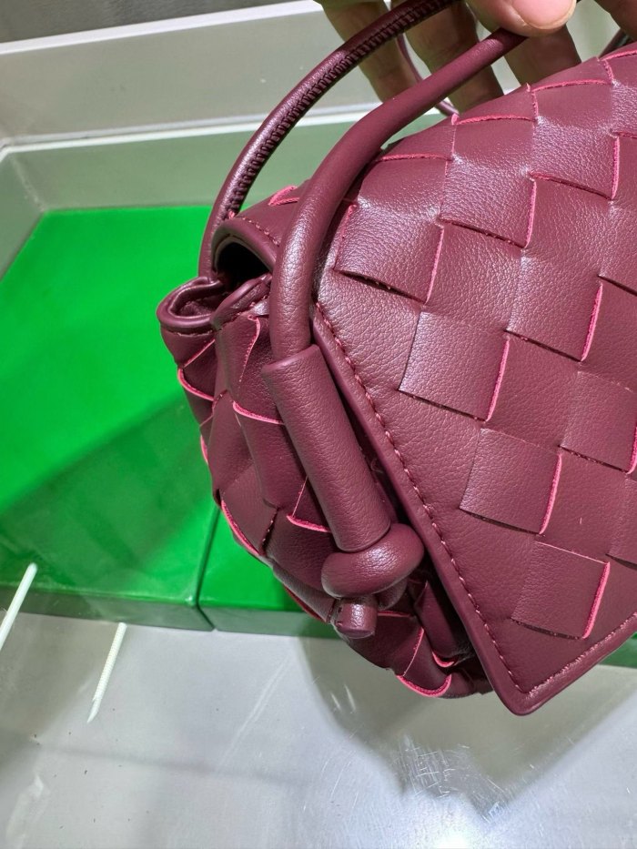 Mini Handwoven Knot Leather Crossbody Bag