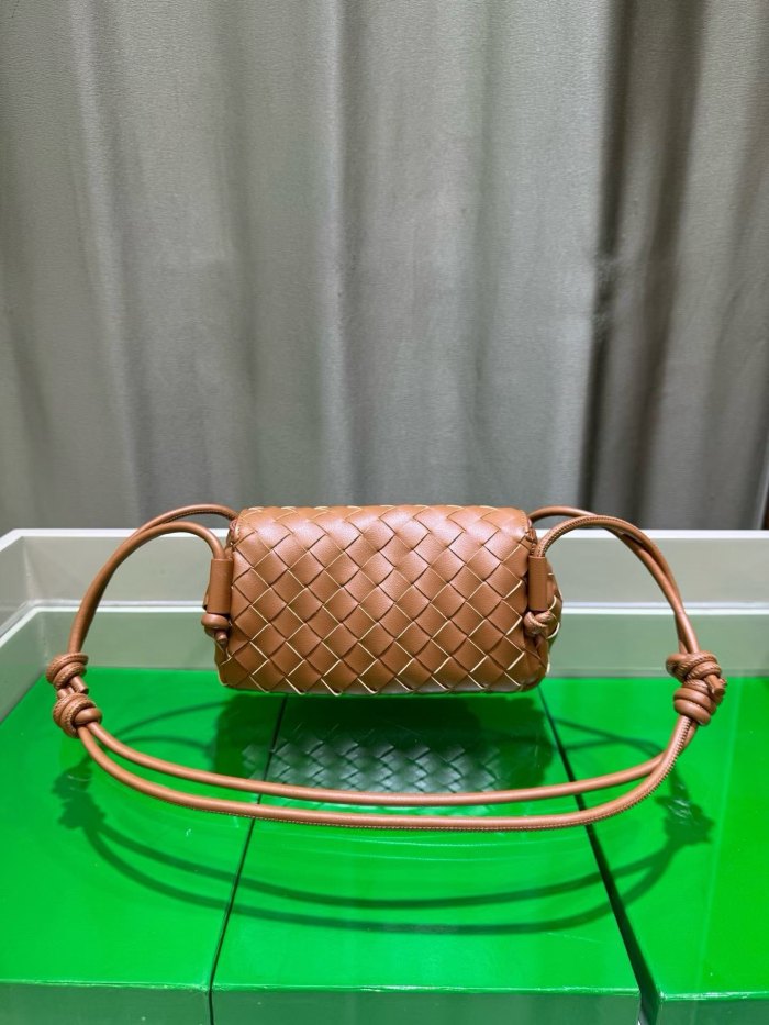 Mini Handwoven Knot Leather Crossbody Bag