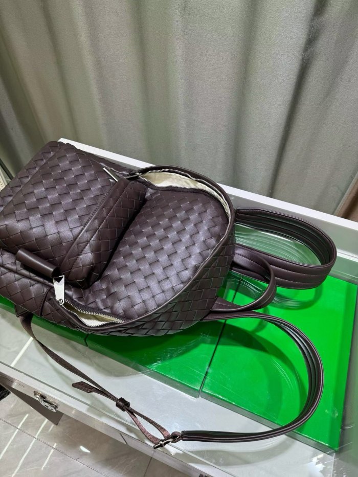  Handwoven Calfskin Leather Backpack