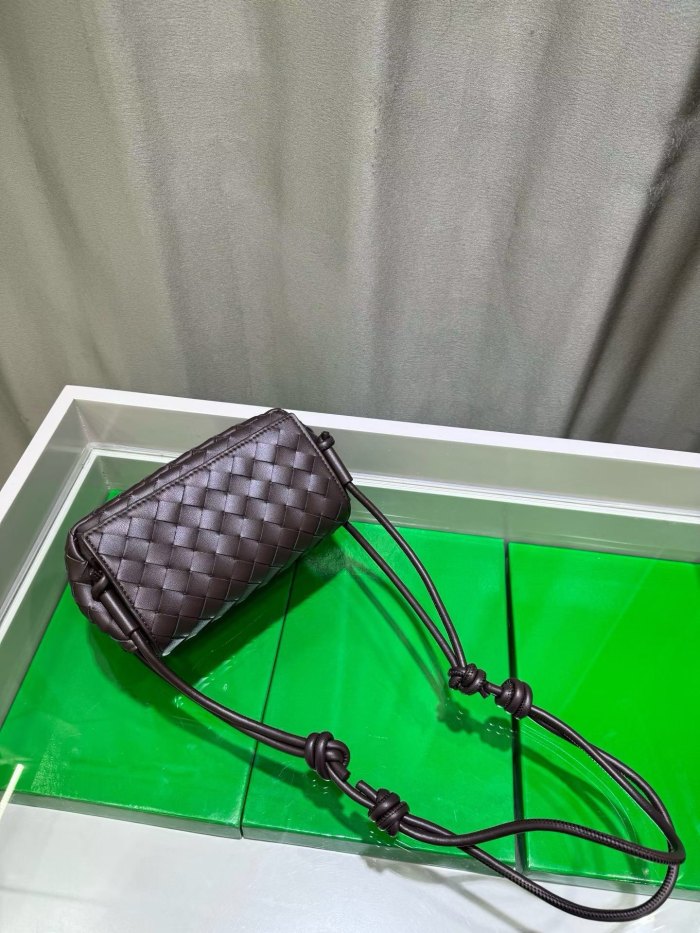 Mini Handwoven Knot Leather Crossbody Bag