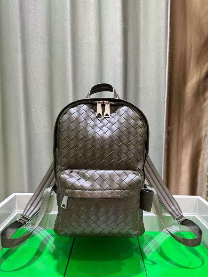  Handwoven Calfskin Leather Backpack