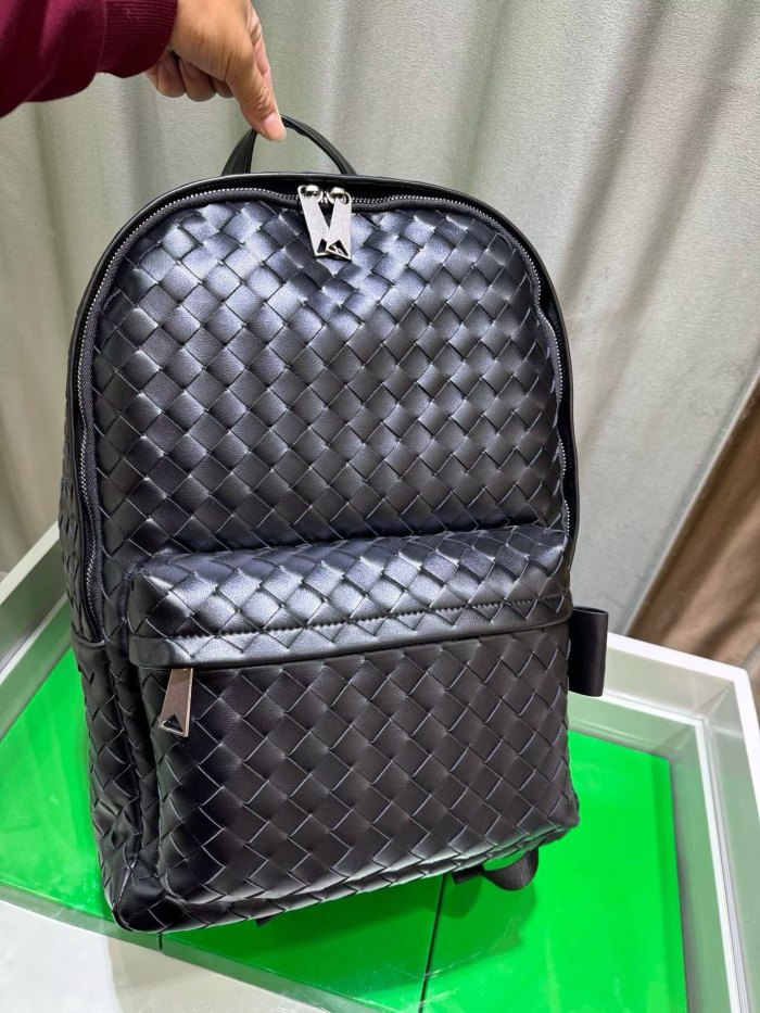  Handwoven Calfskin Leather Backpack