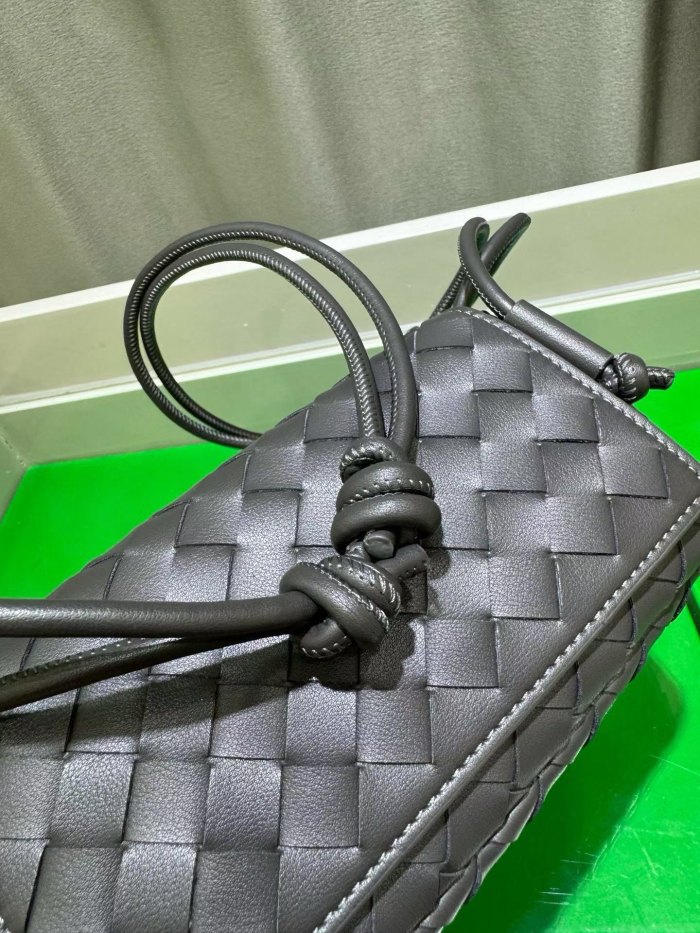 Mini Handwoven Knot Leather Crossbody Bag