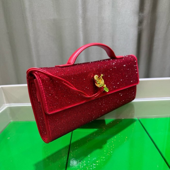 Sparkling Evening Handbag Knot Clutch Bag