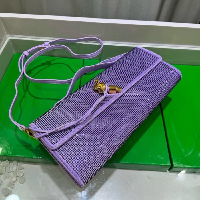 Sparkling Evening Handbag Knot Clutch Bag