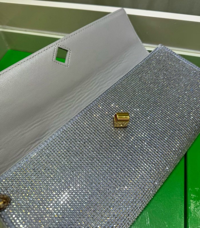 Sparkling Evening Handbag Knot Clutch Bag