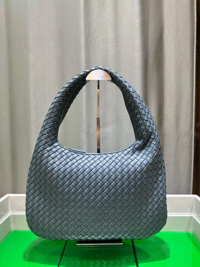 woven Leather Hobo Shoulder Bag