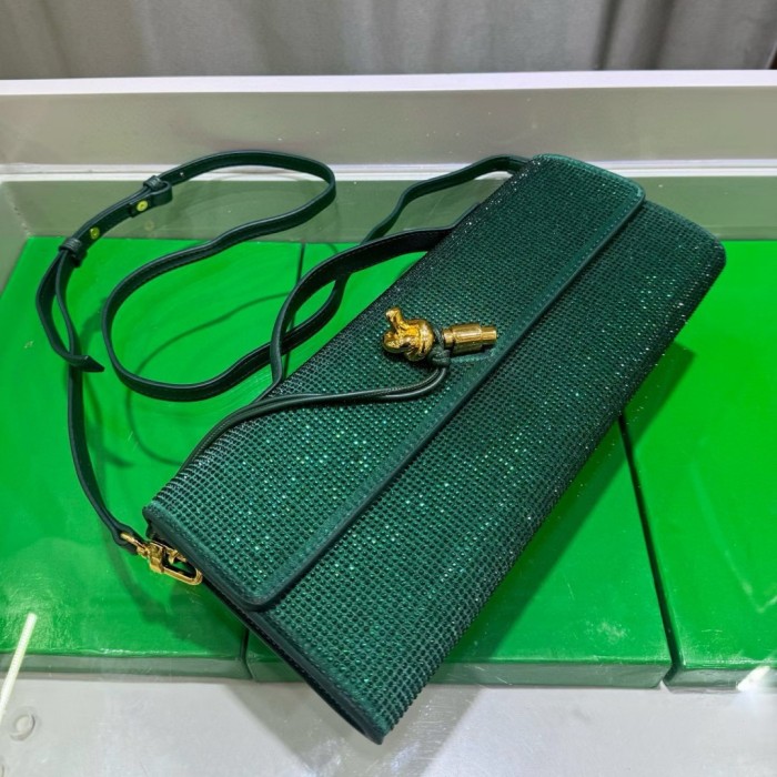 Sparkling Evening Handbag Knot Clutch Bag