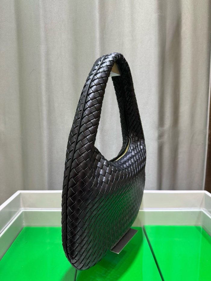 woven Leather Hobo Shoulder Bag