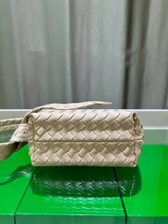 Woven Lambskin Leather Hobo Shoulder Bag