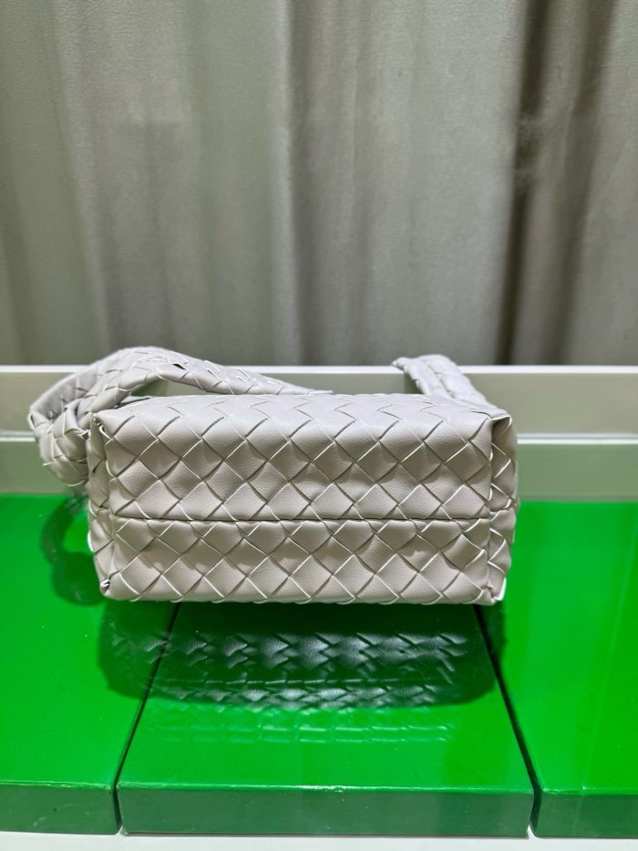 Woven Lambskin Leather Hobo Shoulder Bag