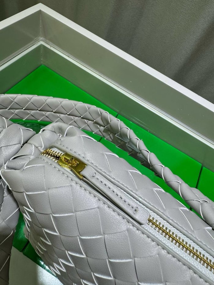 Woven Lambskin Leather Hobo Shoulder Bag
