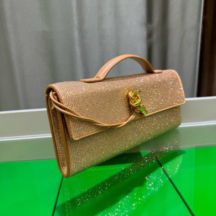 Sparkling Evening Handbag Knot Clutch Bag