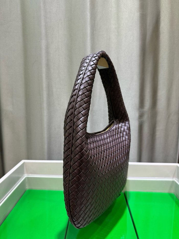 woven Leather Hobo Shoulder Bag