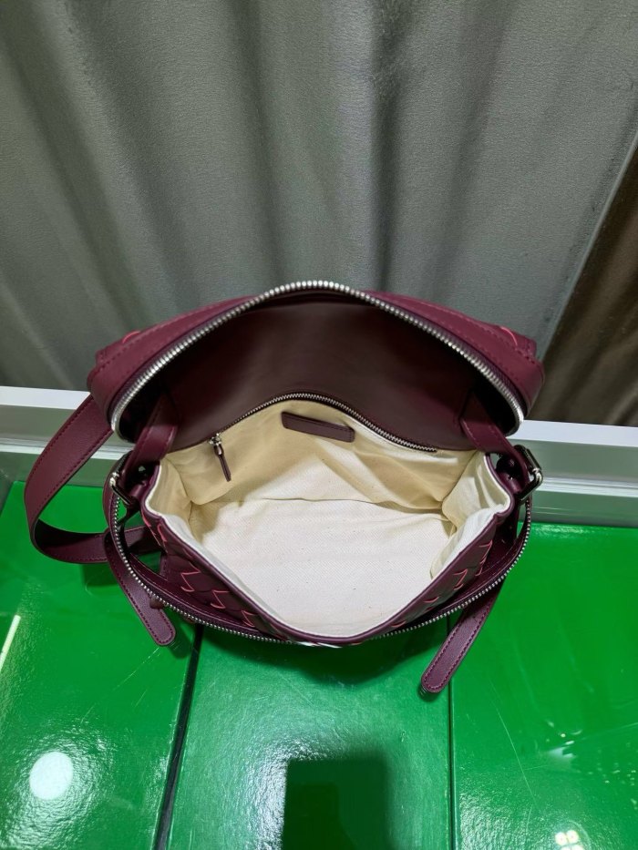 Italian‑Style Woven Leather Shoulder Crossbody Bag
