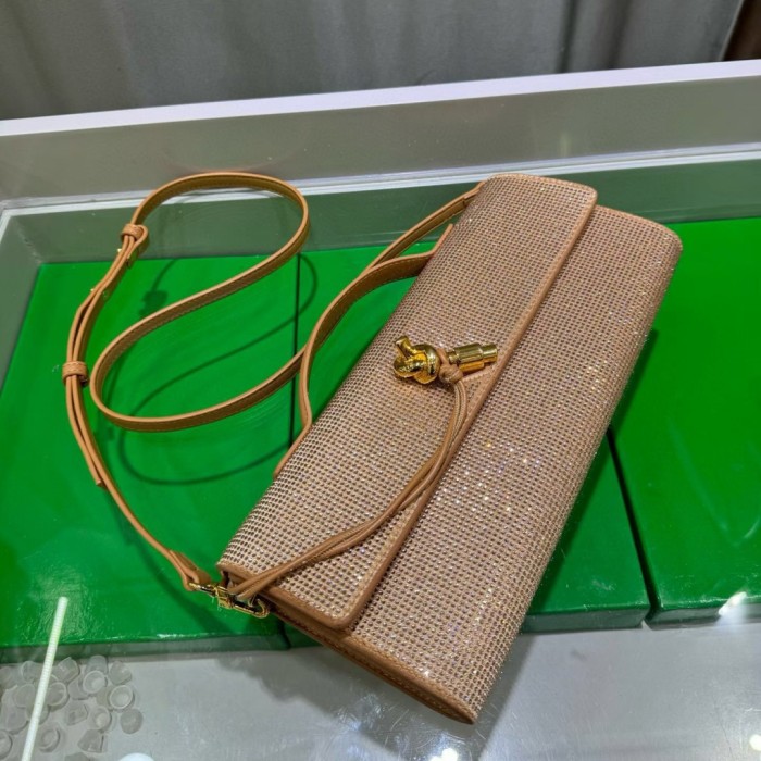 Sparkling Evening Handbag Knot Clutch Bag