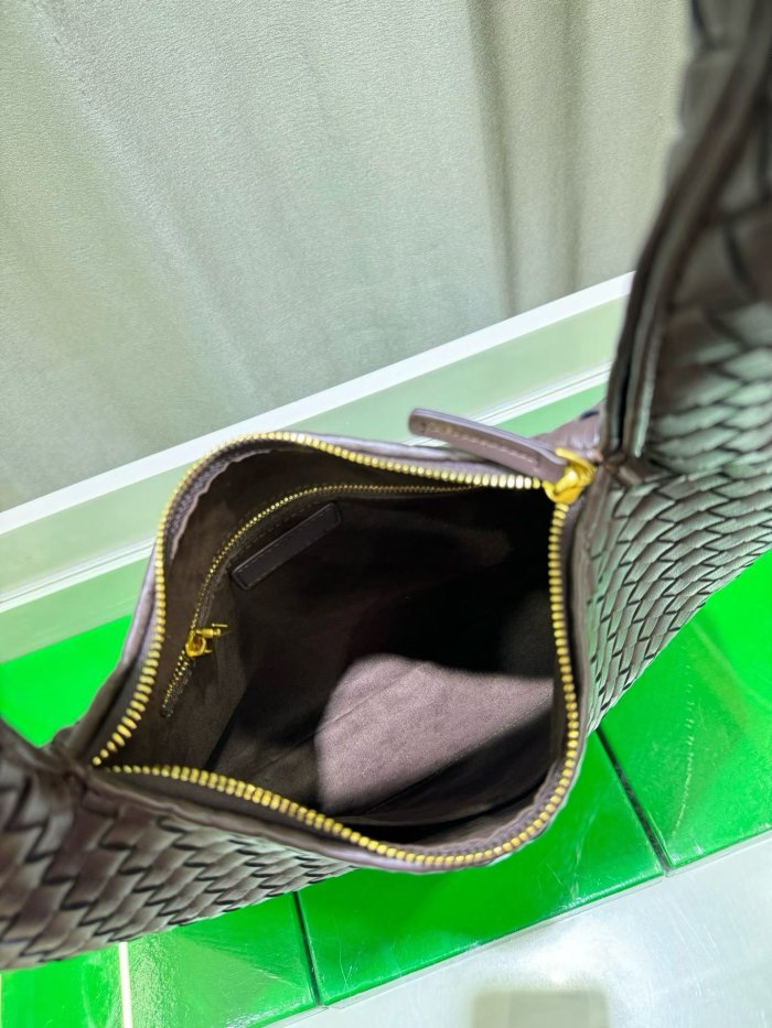 woven Leather Hobo Shoulder Bag