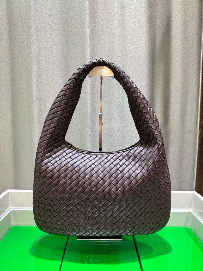 woven Leather Hobo Shoulder Bag
