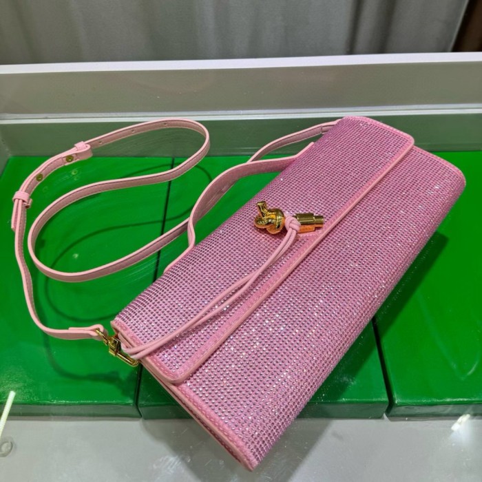 Sparkling Evening Handbag Knot Clutch Bag